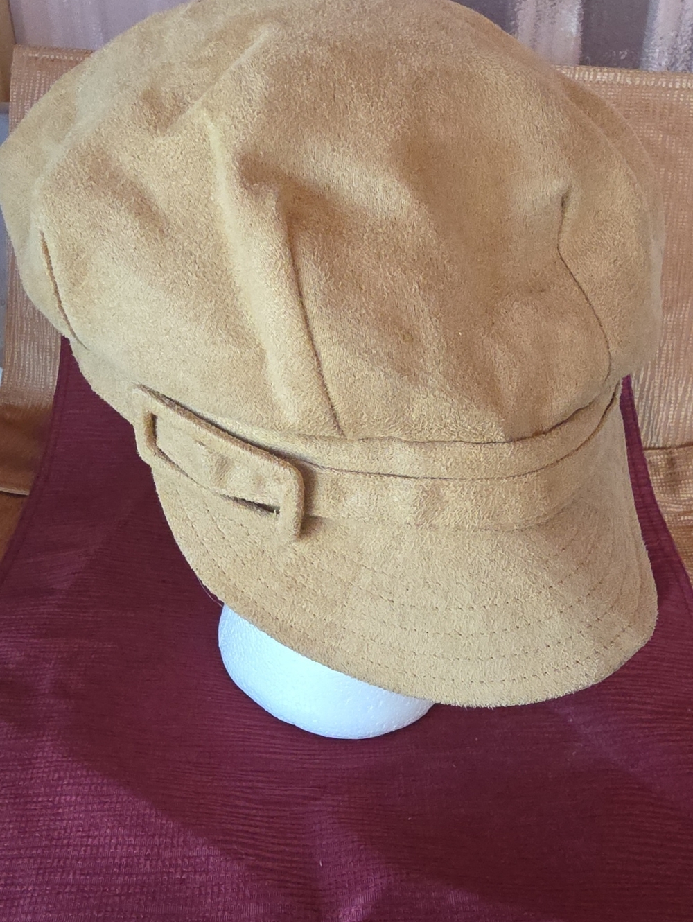 Tan Suede Newsboy Cap - Betmar Street Style Fall